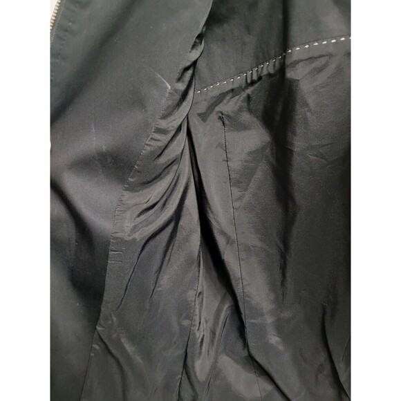 Hugo Boss Kalaila  Tweed Woven Texture Fringe  Zipper Front Lined Size 2 Blazer - Picture 3 of 8